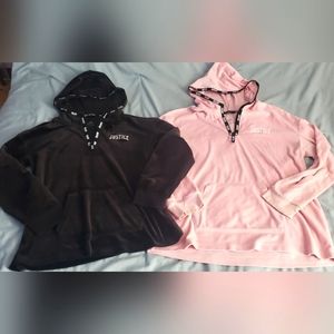 Original Justice Girls Quarter Zip Hoodie Size 18/20